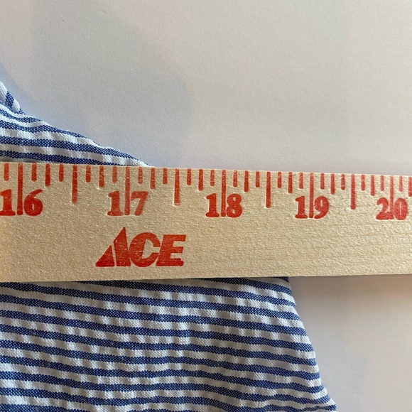 MINKPINK Blue & White Striped Layered Halter Tank Top – Size Medium - Picture 9 of 10